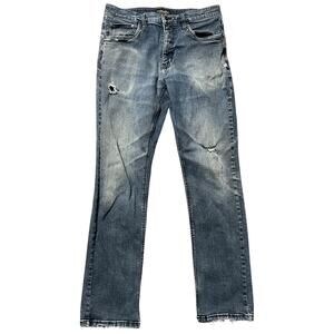 Urban Star Premium Apparel Distressed Jeans Medium Wash Straight Leg - 31x30.5